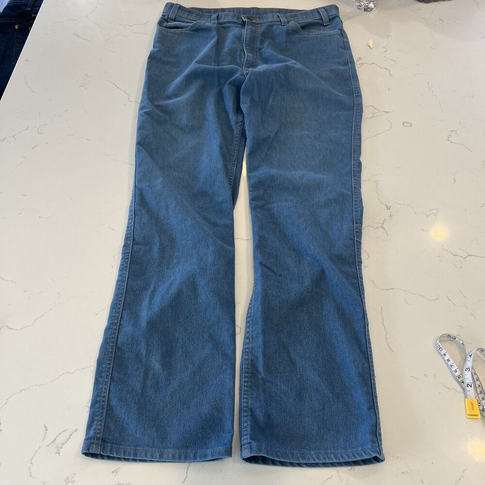 LEVI’S  Action Jeans Mens Size Light Blue 38x34  80’s  Brown Tab Vintage USA